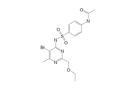 N-[4-[[5-bromo-2-(ethoxymethyl)-6-methylpyrimidin-4-yl]sulfamoyl]phenyl]acetamide