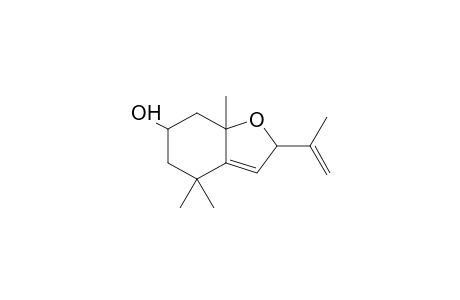 2-Isopropenyl-4,4,7a-trimethyl-2,4,5,6,7,7a-hexahydro-benzofuran-6-ol