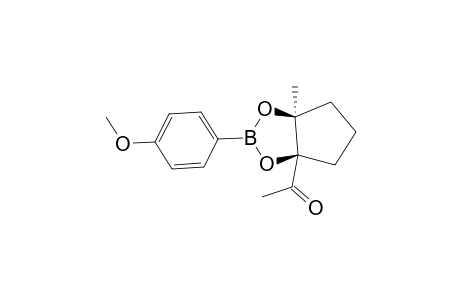 1-[(3aR,6aS)-2-(4-Methoxy-phenyl)-6a-methyl-tetrahydro-cyclopenta[1,32]dioxaborol-3a-yl]-ethanone