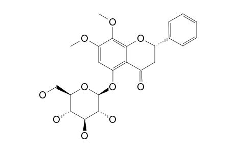 5-HYDROXY-7,8-DIMETHOXY-(2S)-FLAVANONE-5-O-BETA-D-GLUCOPYRANOSIDE;ANDROGRAPHIDINE-A