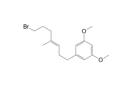 1-[(E)-7-bromanyl-4-methyl-hept-3-enyl]-3,5-dimethoxy-benzene