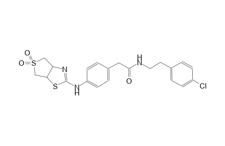 benzeneacetamide, 4-[(3a,4,6,6a-tetrahydro-5,5-dioxidothieno[3,4-d]thiazol-2-yl)amino]-N-[2-(4-chlorophenyl)ethyl]-