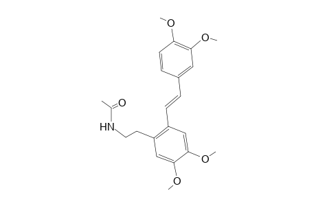N-{2-[(E)-2-(3,4-Dimethoxy-2-phenyl)-1-ethenyl]-4,5-dimethoxyphenylethyl}acetamide