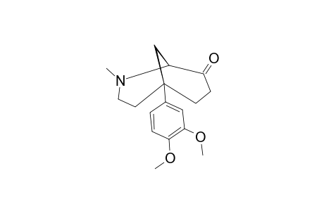 N-METHYL-5-(3',4'-DIMETHOXYPHENYL)-2-AZABICYCLO-[3.3.1]-NONAN-8-ONE