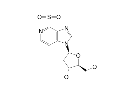 1-(2'-DEOXY-BETA-D-ERYTHRO-PENTOFURANOSYL)-4-(METHYLSULFONYL)-1H-IMIDAZO-[4,5-C]-PYRIDINE