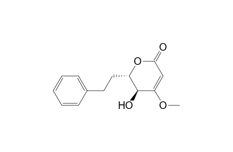 (2S,3S)-3-hydroxy-4-methoxy-2-phenethyl-2,3-dihydropyran-6-one