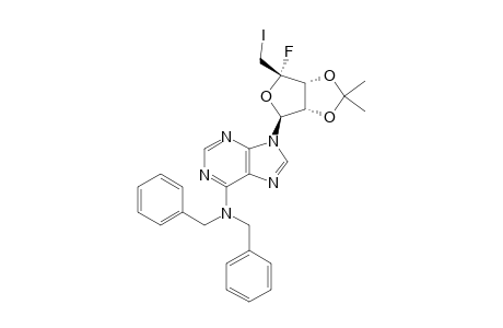 N(6),N(6)-DIBENZOYL-5'-DOEXY-4'-FLUORO-5'-IODO-2',3'-O-ISOPROPYLIDENE-ADENOSINE-ALPHA-L-LYXOFURANOSIDE