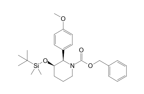(R,R)-1-(Benzyloxycarbonyl)-3-tert-butyldimethylsilyloxy-2-(p-methoxyphenyl)piperidine