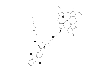 ZN(II)-13^2-DEMETHOXYCARBONYL-P4(S)-OXY-(9,10-ANTHRACENEDIONE-2-CARBONYL)-PHEOPHYTIN-A