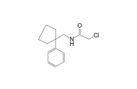 2-chloro-N-[(1-phenylcyclopentyl)methyl]acetamide