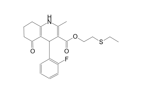 3-quinolinecarboxylic acid, 4-(2-fluorophenyl)-1,4,5,6,7,8-hexahydro-2-methyl-5-oxo-, 2-(ethylthio)ethyl ester