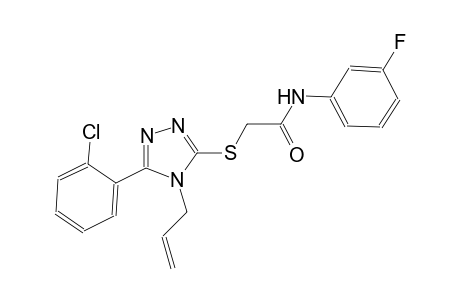 2-{[4-allyl-5-(2-chlorophenyl)-4H-1,2,4-triazol-3-yl]sulfanyl}-N-(3-fluorophenyl)acetamide