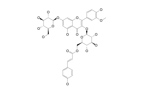 ISORHAMNETIN-3-O-BETA-(6''-E-PARA-COUMAROYLGLUCOPYRANOSIDE)-7-O-BETA-GLUCOPYRANOSIDE
