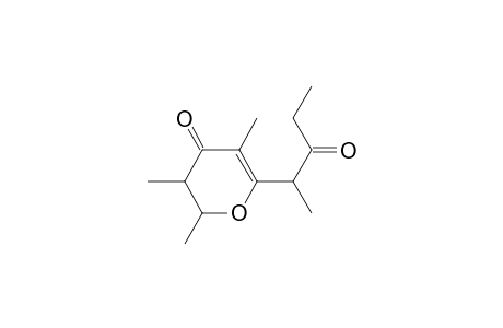2,3,5-trimethyl-6-(1-methyl-2-oxo-butyl)-2,3-dihydropyran-4-one