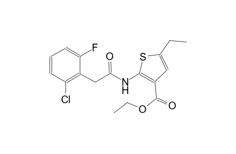 ethyl 2-{[(2-chloro-6-fluorophenyl)acetyl]amino}-5-ethyl-3-thiophenecarboxylate