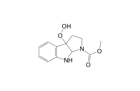 Pyrrolo[2,3-b]indole-1(2H)-carboxylic acid, 3,3a,8,8a-tetrahydro-3a-hydroperoxy-, methyl ester