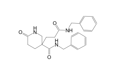 6-Oxidanylidene-3-[3-oxidanylidene-3-[(phenylmethyl)amino]propyl]-N-(phenylmethyl)piperidine-3-carboxamide