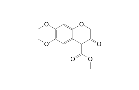 6,7-Dimethoxy-4-methoxycarbonyl-2H-1-benzopyran-3(4H)-one