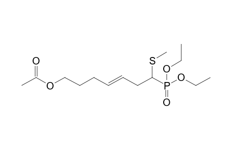Diethyl 7-Acetoxy-1-methylthiohept-3-enyl phosphonate