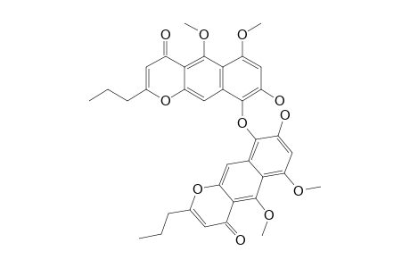 9,9'-OXYBIS-NEOCOMANTHERIN;9,9'-OXYBIS-(8-HYDROXY-5,6-DIMETHOXY-2-PROPYL-4-H-BENZO-[G]-CHROMEN-4-ONE)