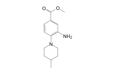Benzoic acid, 3-amino-4-(4-methyl-1-piperidinyl)-, methyl ester