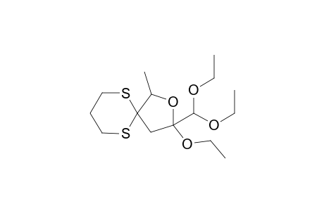 3-(Diethoxymethyl)-3-ethoxy-1-methyl-2-oxa-6,10-dithiaspiro[4.5]decane