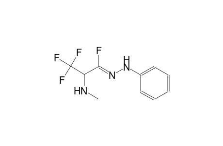 (1Z)-3,3,3-trifluoro-2-(methylamino)-N-phenylpropanehydrazonoyl fluoride