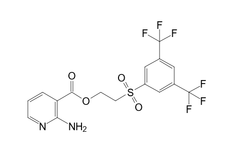 2-Amino-3-pyridinecarboxylic acid 2-[3,5-bis(trifluoromethyl)phenyl]sulfonylethyl ester