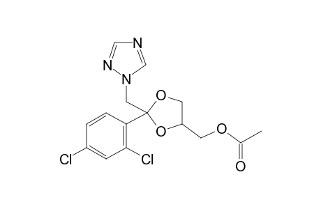 [2-(2,4-Dichlorophenyl)-2-(1H-1,2,4-triazol-1-ylmethyl)-1,3-dioxolan-4-yl]methyl, acetate (isomer 1)