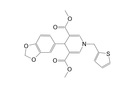 3,5-pyridinedicarboxylic acid, 4-(1,3-benzodioxol-5-yl)-1,4-dihydro-1-(2-thienylmethyl)-, dimethyl ester