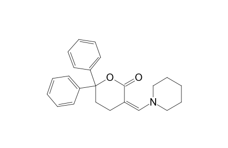 6,6-Diphenyl-3-piperidinomethylene-(tetrahydro)-2(2H)-pyranone