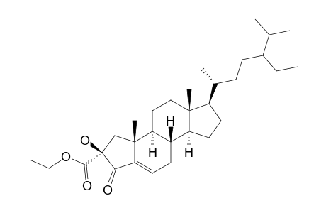 2-ETHOXYCARBONYL-24-ETHYL-2-BETA-HYDROXY-A-NOR-CHOLESTA-5-EN-4-ONE