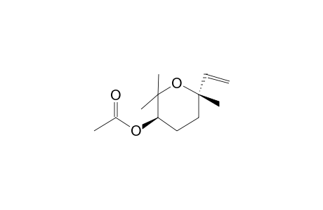 trans-Linalool oxide acetate (pyranoid)