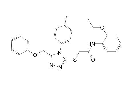 N-(2-ethoxyphenyl)-2-{[4-(4-methylphenyl)-5-(phenoxymethyl)-4H-1,2,4-triazol-3-yl]sulfanyl}acetamide