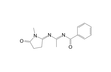 N(2)-Benzoyl-N(1)-(1-methyl-5-oxo-2-pyrrolidinylidene ) acetamidine