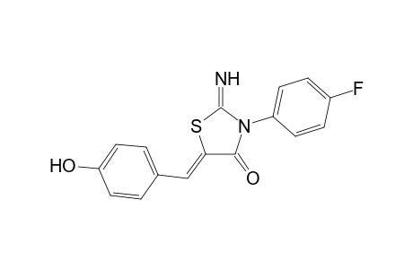 3-(4-Fluoro-phenyl)-5-(4-hydroxy-benzylidene)-2-imino-thiazolidin-4-one