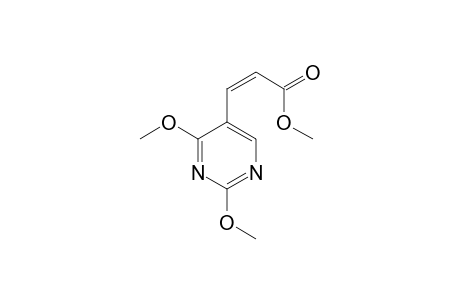 2,4-DIMETHOXY-5-[(Z)-3-METHOXY-3-OXO-1-PROPENYL]-PYRIMIDINE