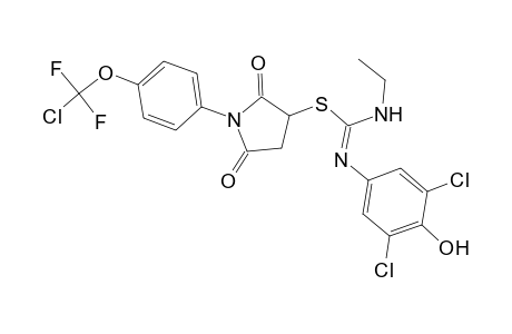 2-[1-[4-[chloro(difluoro)methoxy]phenyl]-2,5-diketo-pyrrolidin-3-yl]-1-(3,5-dichloro-4-hydroxy-phenyl)-3-ethyl-isothiourea
