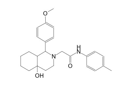 2-(4a-hydroxy-1-(4-methoxyphenyl)octahydro-2(1H)-isoquinolinyl)-N-(4-methylphenyl)acetamide