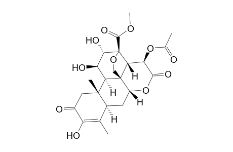 Picras-3-en-21-oic acid, 15-(acetyloxy)-13,20-epoxy-3,11,12-trihydroxy-2,16-dioxo-, methyl ester, (11.beta.,12.alpha.,15.beta.)-