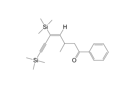 (E)-5,7-Bis(trimethylsilyl)-3-methyl-1-phenyl-4-nonen-6-yn-1-one