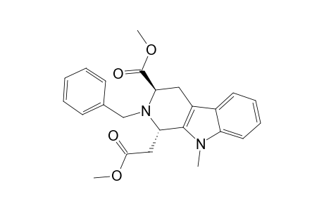 TRANS-2-BENZYL-3-(METHOXYCARBONYL)-1-(METHOXYCARBONYL-METHYL)-9-METHYL-1,2,3,4-TETRAHYDRO-9H-PYRIDO-[3.4-B]-INDOLE