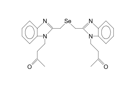 Bis(1-[3-oxo-butyl]-2-benzimidazolyl-methyl) selenide