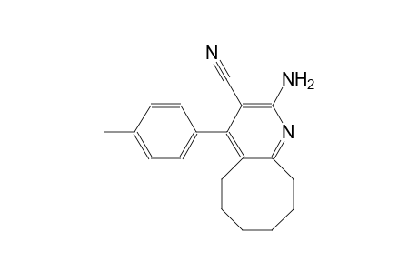 2-amino-4-(4-methylphenyl)-5,6,7,8,9,10-hexahydrocycloocta[b]pyridine-3-carbonitrile