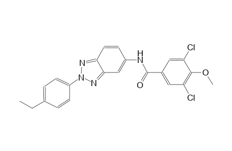 3,5-dichloro-N-[2-(4-ethylphenyl)-2H-1,2,3-benzotriazol-5-yl]-4-methoxybenzamide