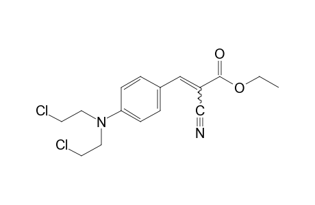 p-[bis(2-chloroethyl)amino]-alpha-cyanocinnamic acid, ethyl ester
