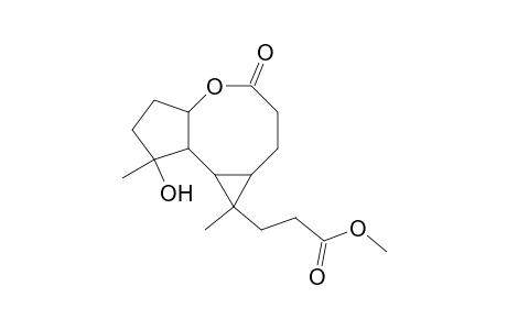 Methyl 3-(1-hydroxy-1,8-dimethyl-5-oxodecahydro-1H-cyclopenta[b]cyclopropa[d]oxocin-8-yl)propanoate
