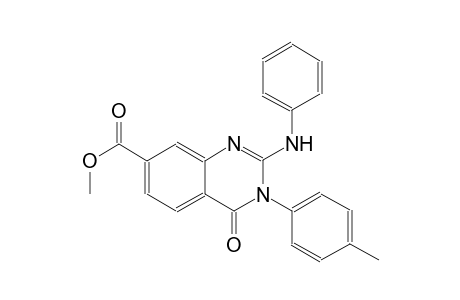 methyl 2-anilino-3-(4-methylphenyl)-4-oxo-3,4-dihydro-7-quinazolinecarboxylate