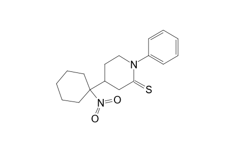 4-(1-Nitrocyclohexyl)-1-phenylpiperidine-2-thione