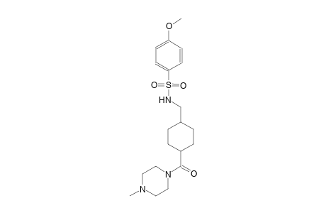 benzenesulfonamide, 4-methoxy-N-[[4-[(4-methyl-1-piperazinyl)carbonyl]cyclohexyl]methyl]-